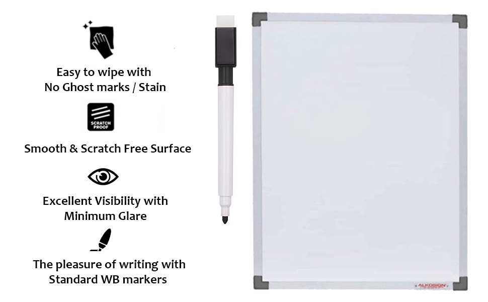 White Magnetic writing board with Pen